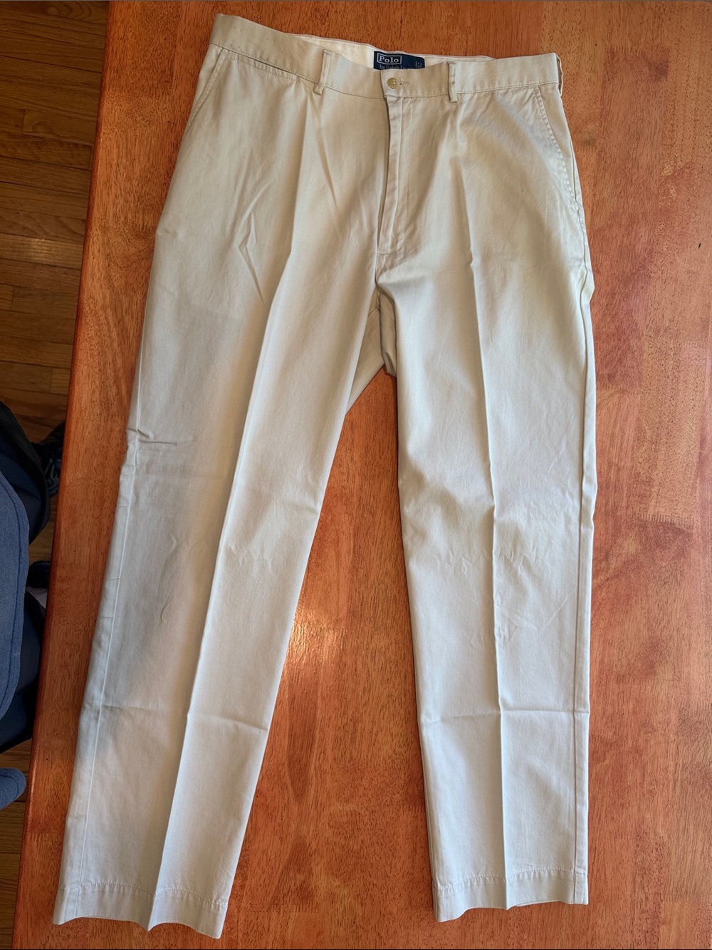 Polo by Ralph Lauren Men's Cream Chino Cotton Pants 36x32